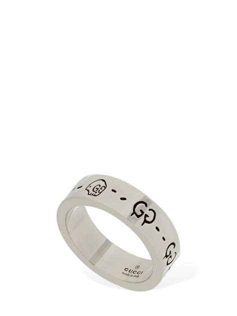 gucci watch gold black rings|Gucci ghost ring silver.